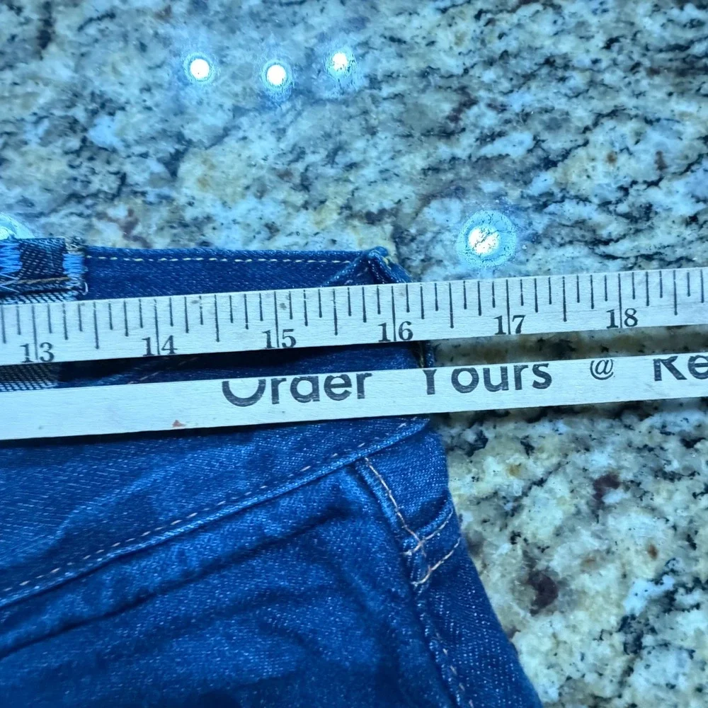 Levi Strauss 701 Vintage Selvedge Jeans Big E Redline Modified Waist 31 Indigo